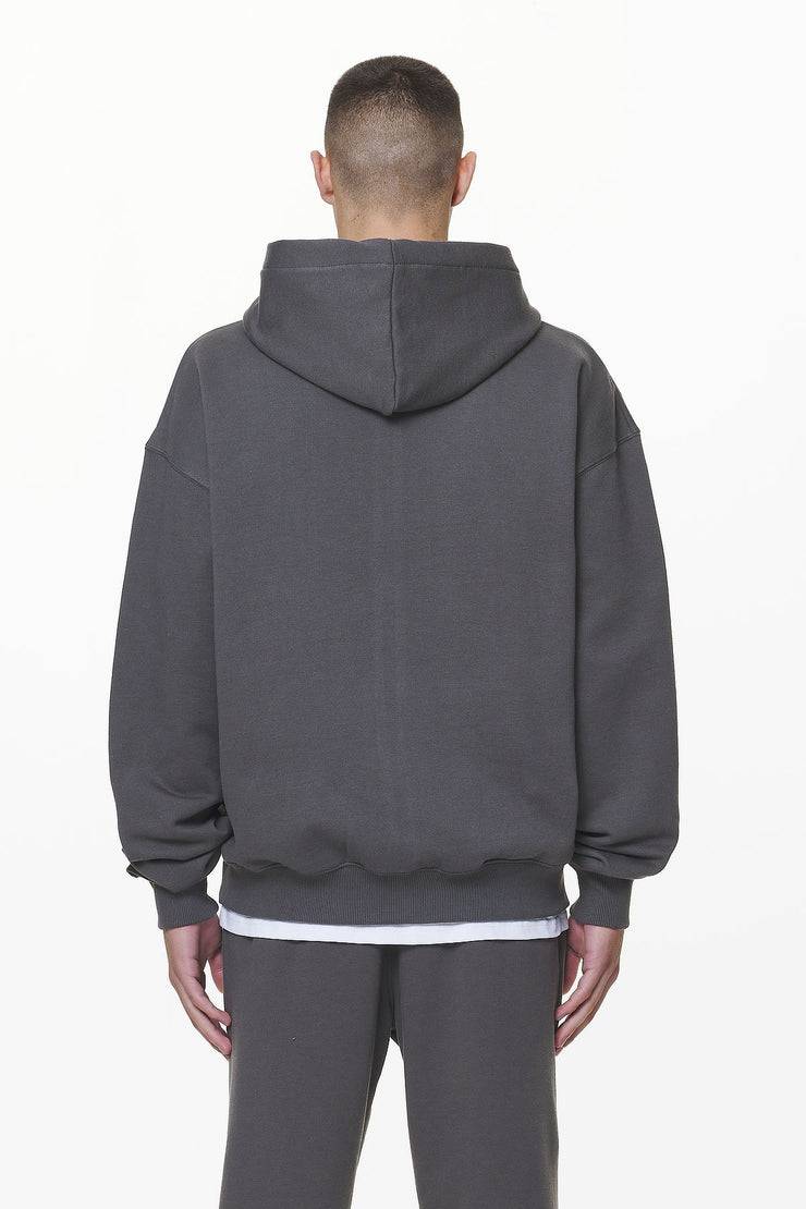 Pegador Logo Oversized Sweat Jacket Washed Volcano Grey Gum Sonderangebot der Fabrik