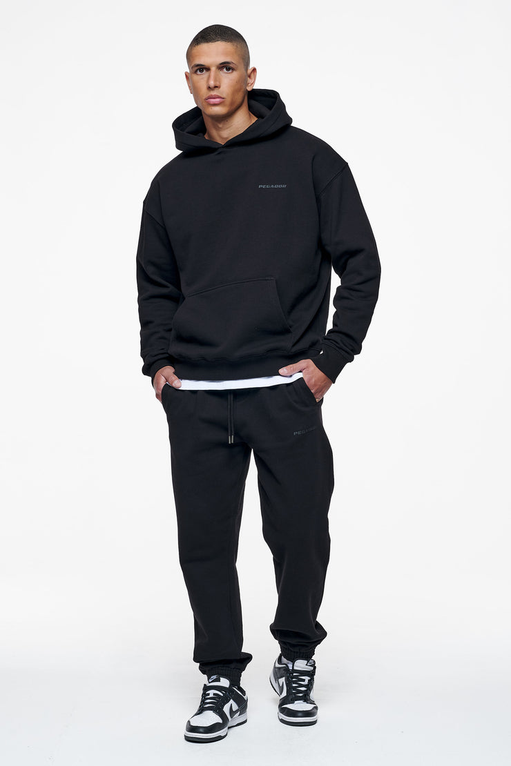 Pegador Logo Oversized Hoodie Black Gum Discount Store für neue Produkte
