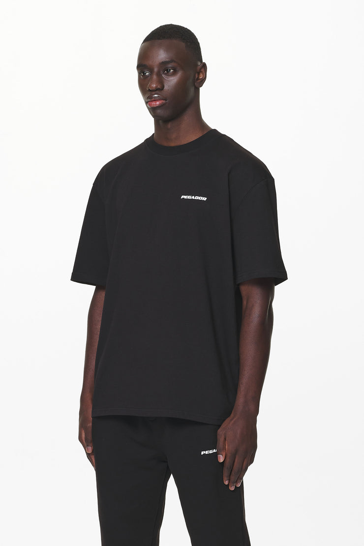 Pegador Logo Oversized Tee Black Gum Super Rabatt