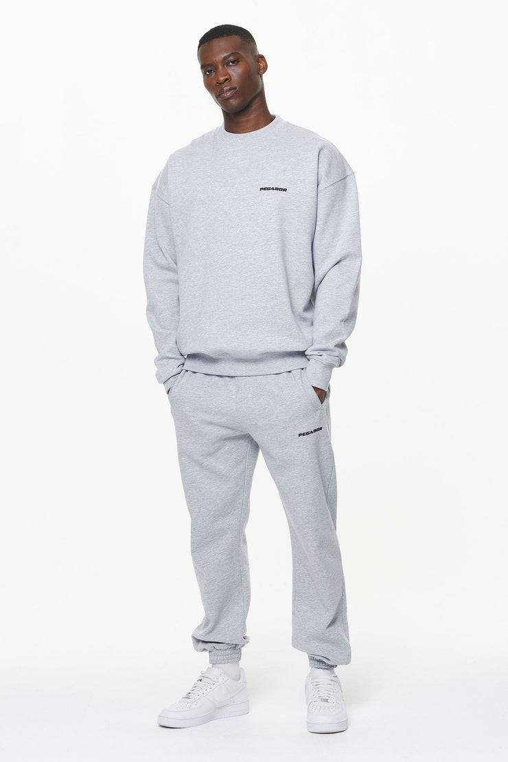 Pegador Logo Oversized Sweater Grey Melange Begrenzt auf 3 Tage