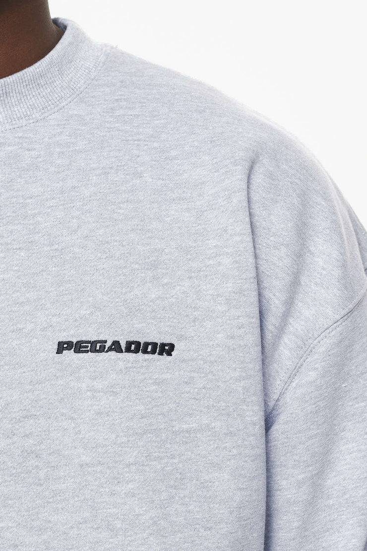 Pegador Logo Oversized Sweater Grey Melange Begrenzt auf 3 Tage