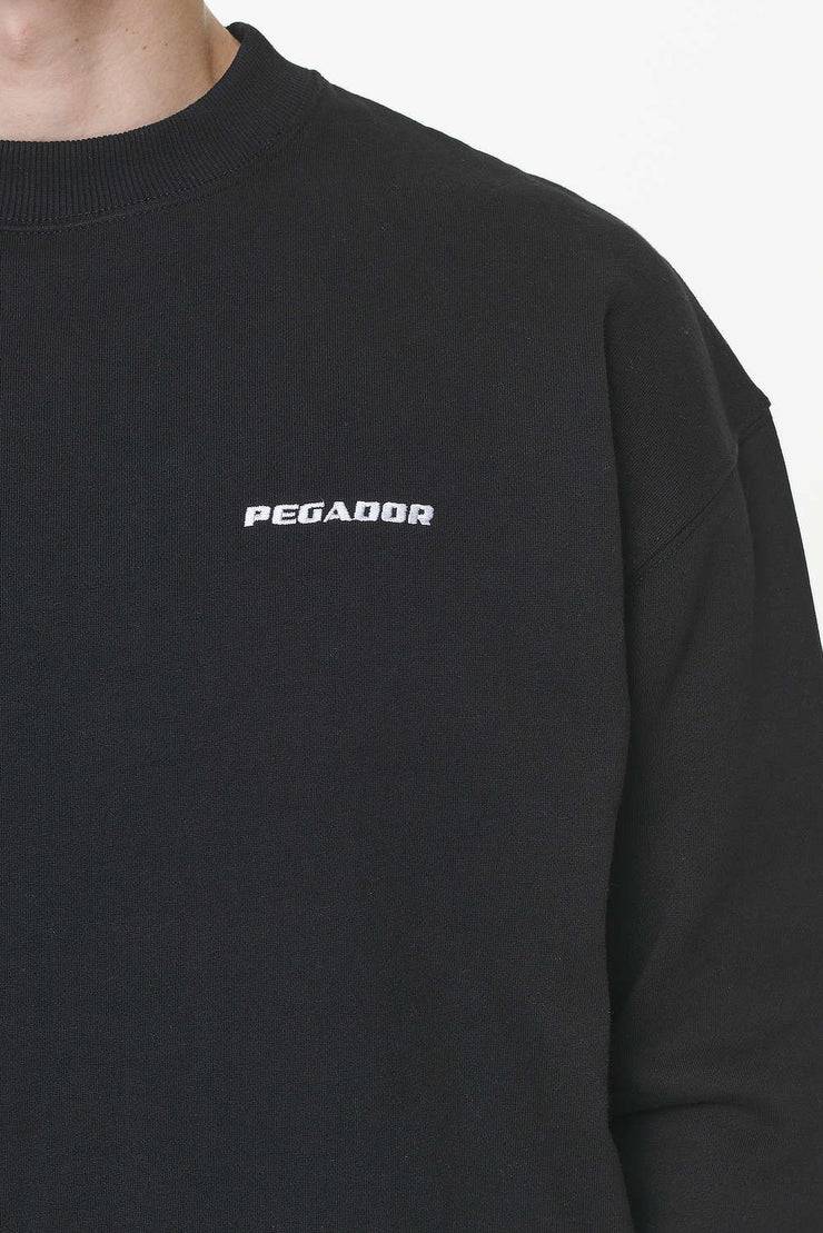 Pegador Logo Oversized Sweater Vintage Washed Onyx Black Speichern exportieren