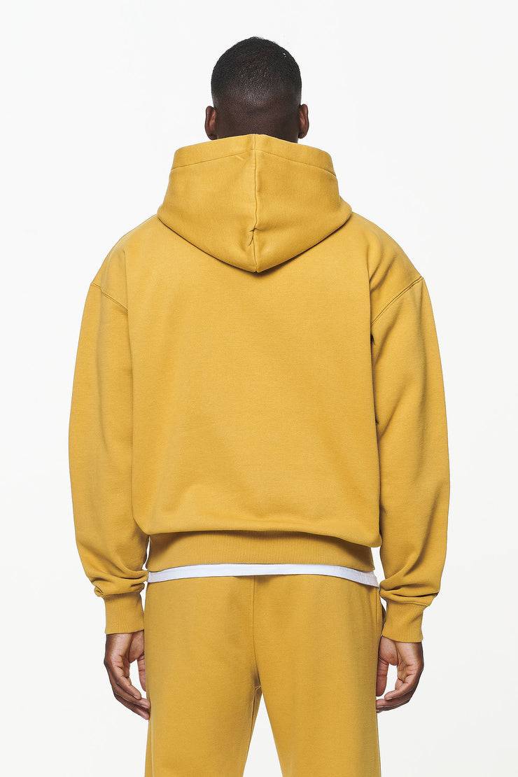 Pegador Logo Oversized Hoodie Vintage Washed Mustard Im Verkauf