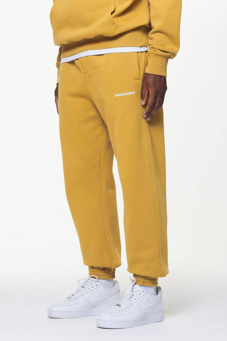 Pegador Logo Heavy Sweat Jogger Vintage Washed Mustard zollfrei
