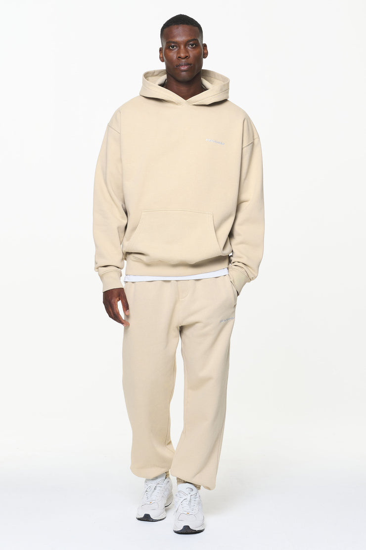 Pegador Logo Oversized Hoodie Vintage Washed Kingdom Beige 50% Rabatt für begrenzte Zeit