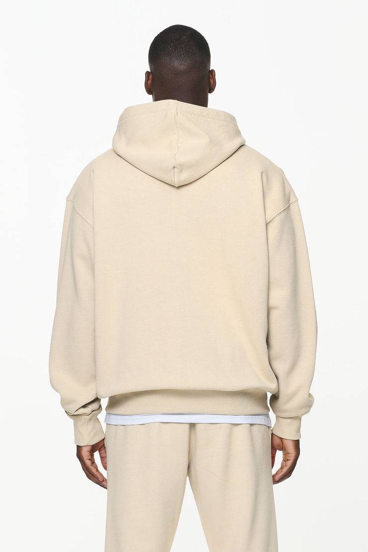 Pegador Logo Oversized Sweat Jacket Vintage Washed Kingdom Beige Rabatte dieses Monats