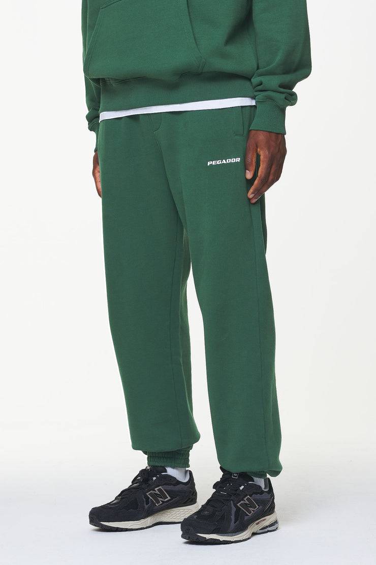 Pegador Logo Heavy Sweat Jogger Vintage Washed British Green Online