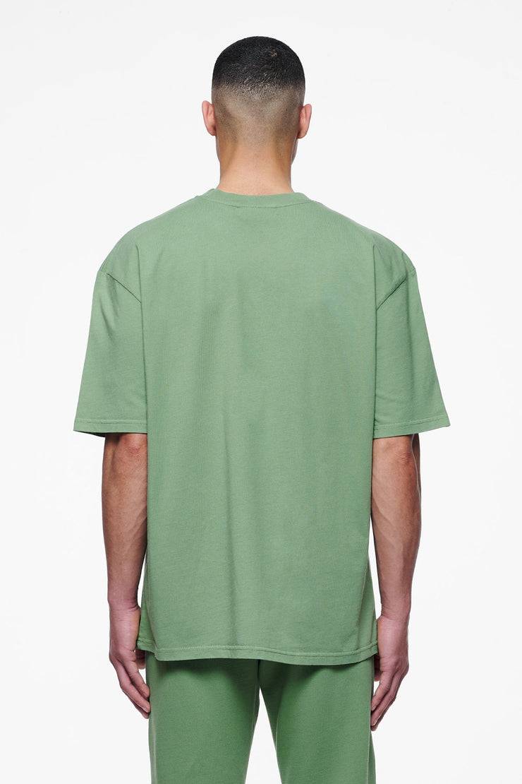 Pegador Logo Oversized Tee Vintage Washed Cypress Green Gum Auslauf