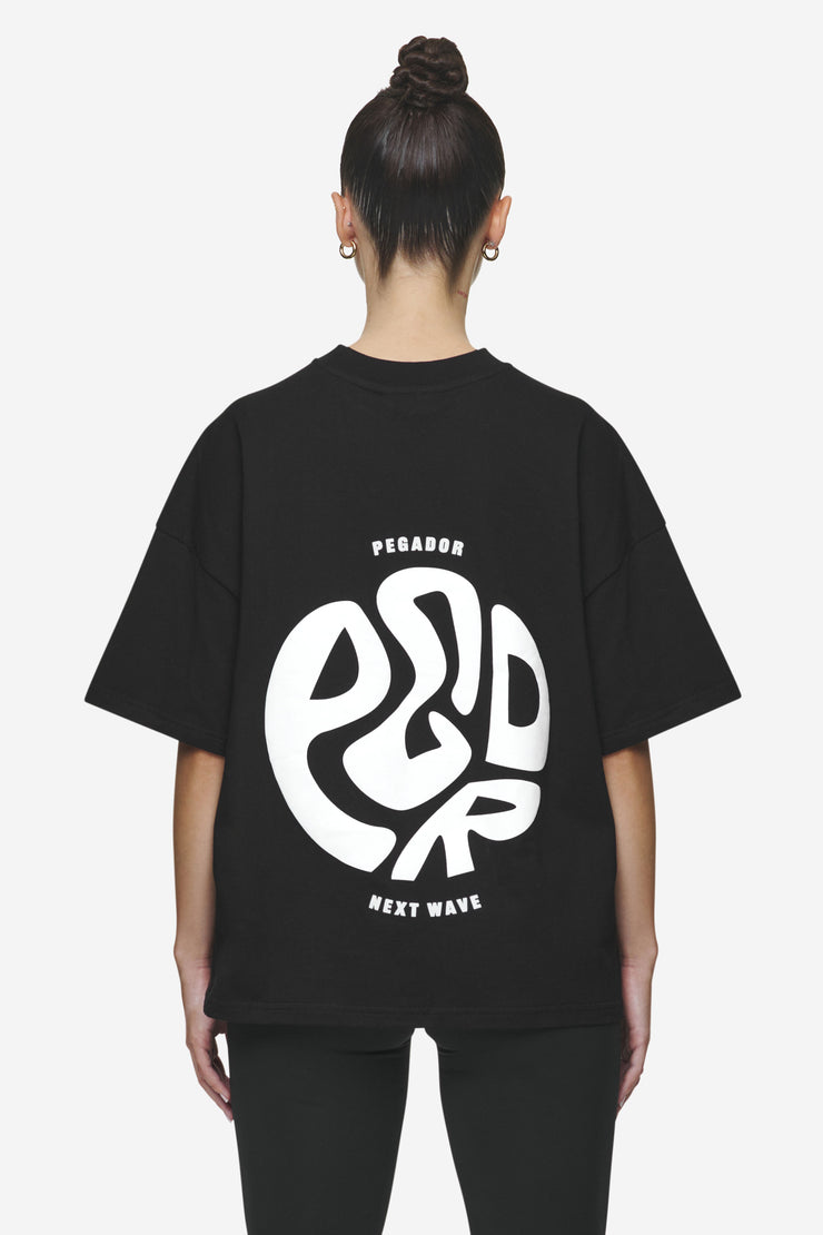 Pegador Gabi Heavy Oversized Tee Black Fabrikverkauf