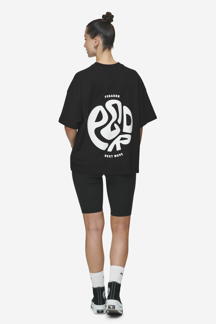 Pegador Gabi Heavy Oversized Tee Black Fabrikverkauf