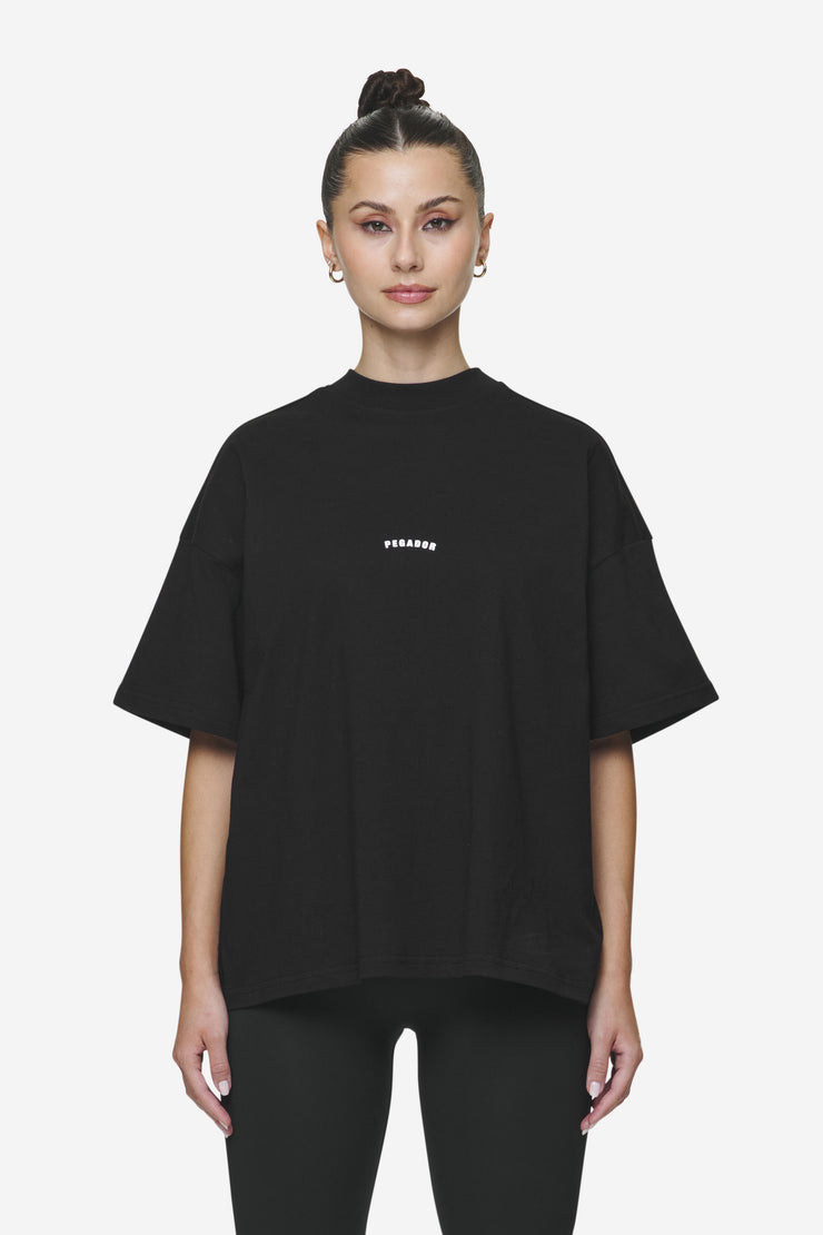 Pegador Gabi Heavy Oversized Tee Black Fabrikverkauf