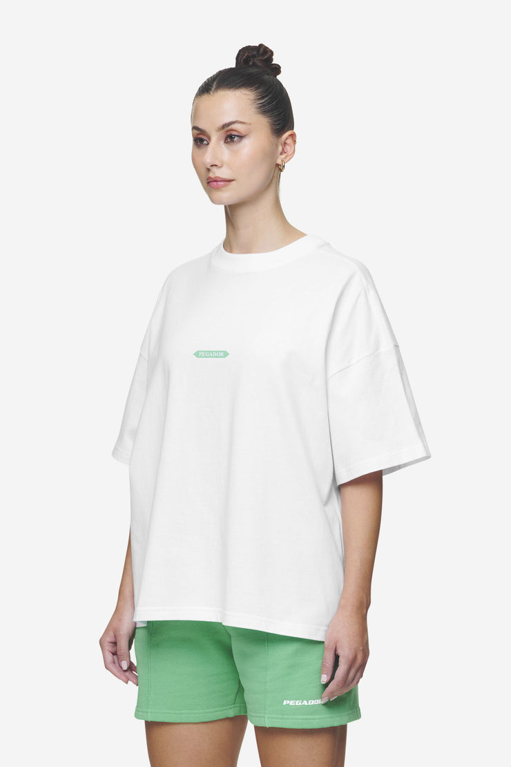 Pegador Tia Heavy Oversized Tee White Meist gekauft