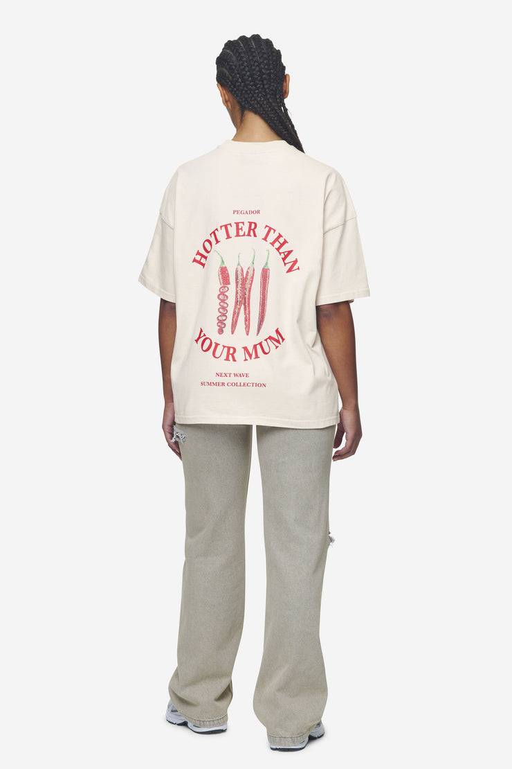 Pegador Reyna Heavy Oversized Tee Washed Coast Sand Kostenloser Versand