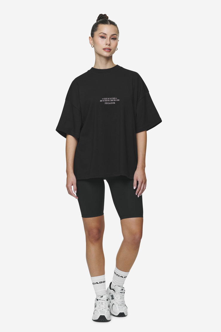 Pegador Naia Heavy Oversized Tee Black Limitierter Zeitrabatt