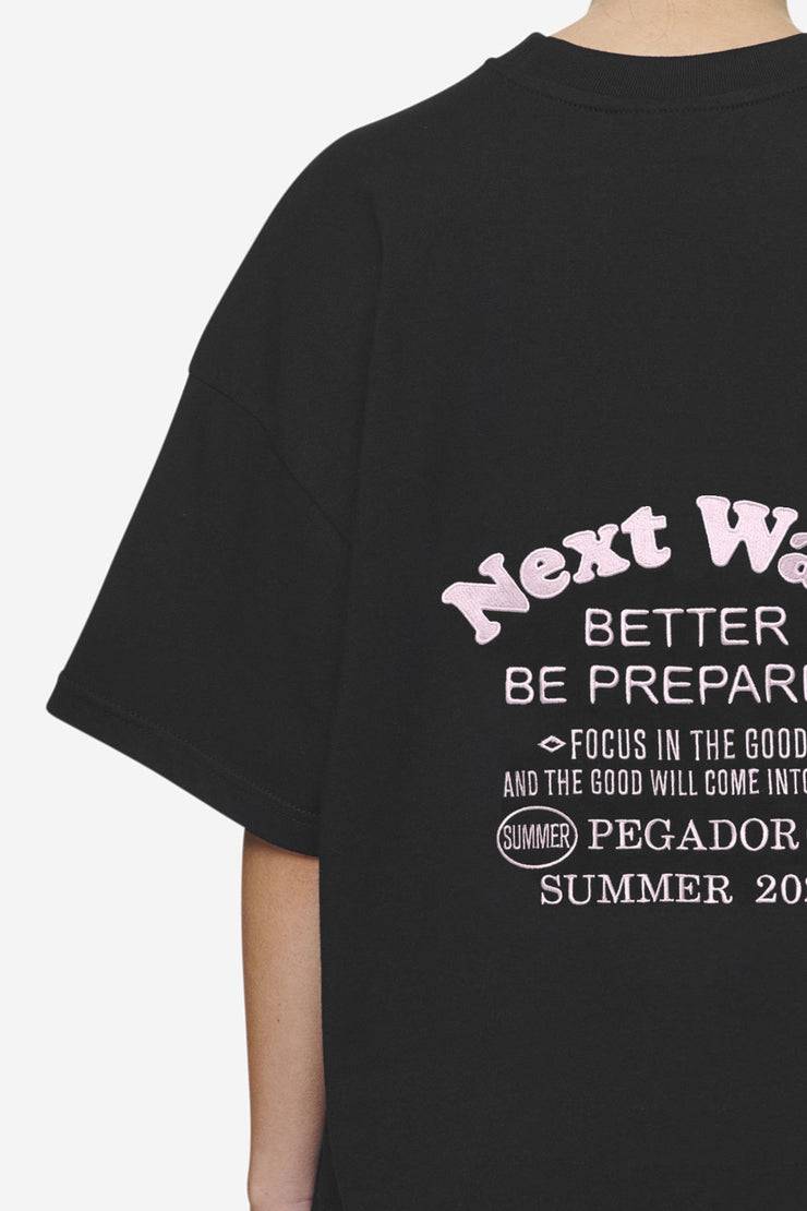 Pegador Naia Heavy Oversized Tee Black Limitierter Zeitrabatt