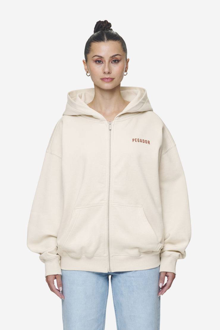 Pegador Balari Oversized Sweat Jacket Washed Coast Sand Günstig kaufen