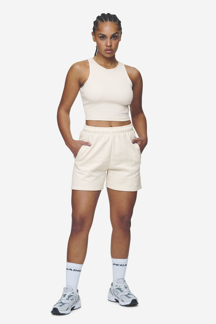 Pegador Sully High Waisted Shorts Washed Coast Sand White Gum Weihnachtsangebot