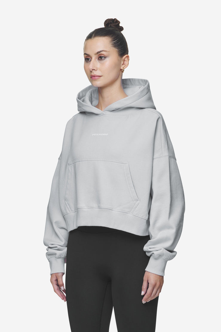 Pegador Salita Oversized Cropped Hoodie Washed Sky Grey White Gum Lagerräumung