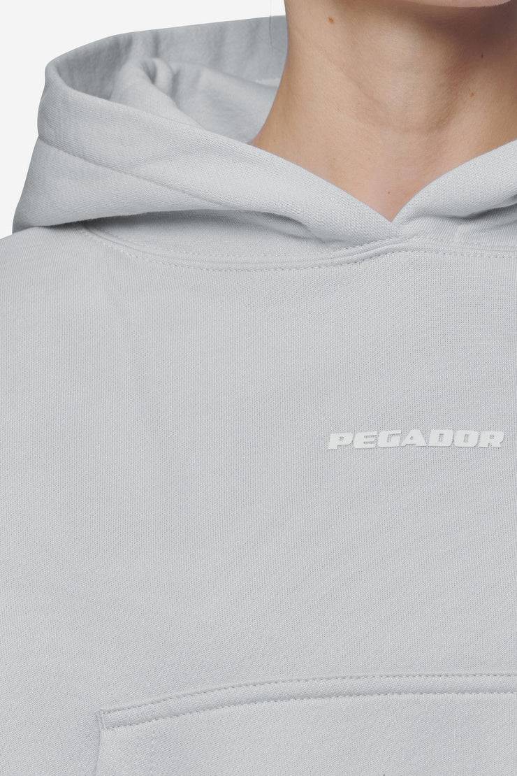 Pegador Salita Oversized Cropped Hoodie Washed Sky Grey White Gum Lagerräumung