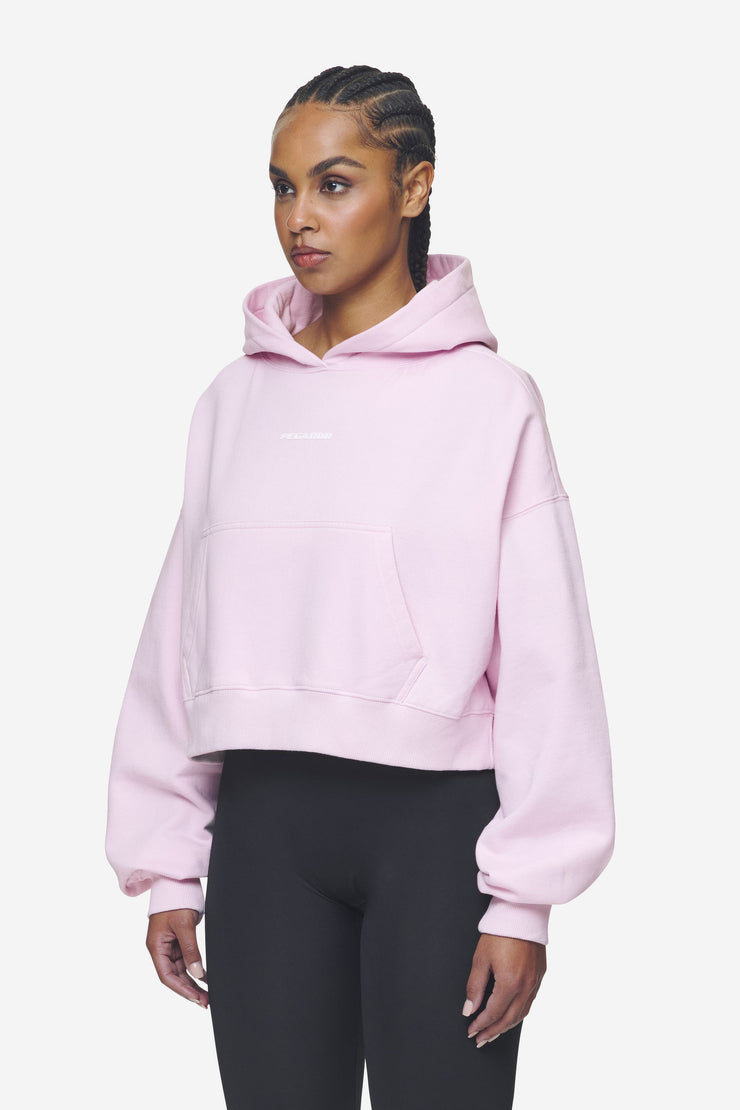Pegador Salita Oversized Cropped Hoodie Washed Bubblegum White Gum Top Angebot