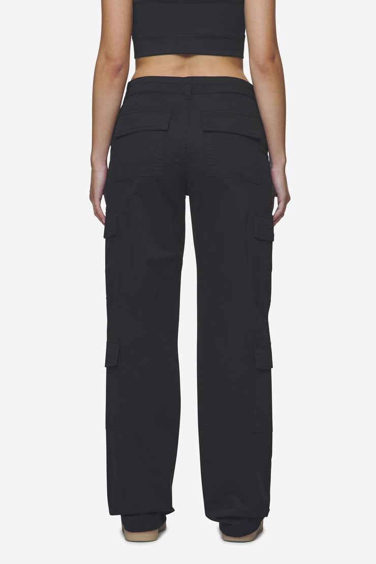 Pegador Lia Wide Cargo Pants Black Begrenzte Freigabe