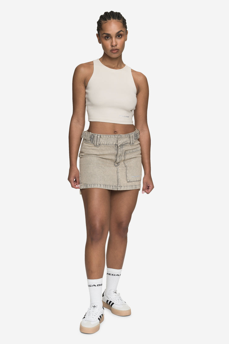Pegador Antonia Cargo Mini Skirt Washed Coast Sand Letzte 3 Tage