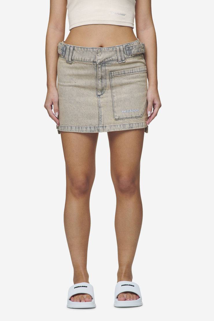 Pegador Antonia Cargo Mini Skirt Washed Coast Sand Letzte 3 Tage