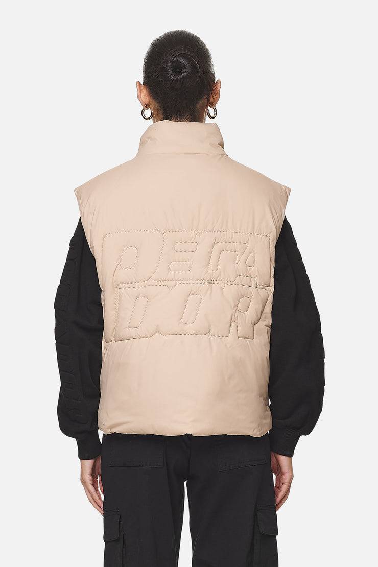 Pegador Wilton Cropped Oversized Vest Safari Sand Clearance-Verkauf