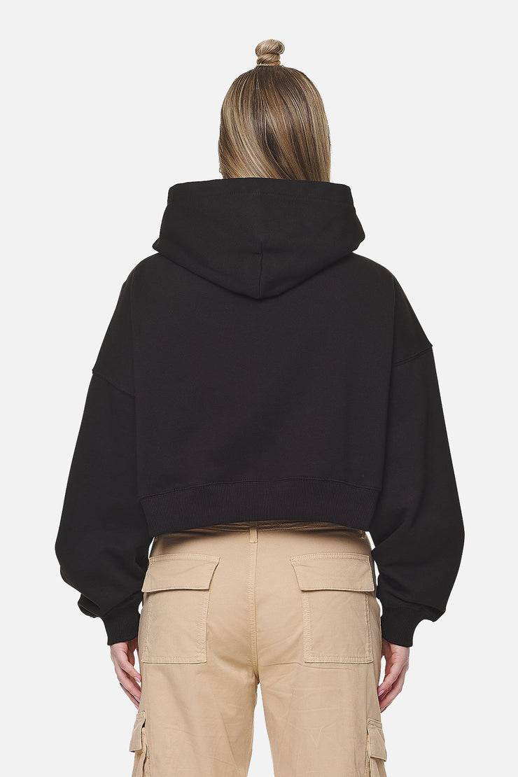Pegador Marla Cropped Zip Hoodie Black White Gum Rabatte dieses Monats