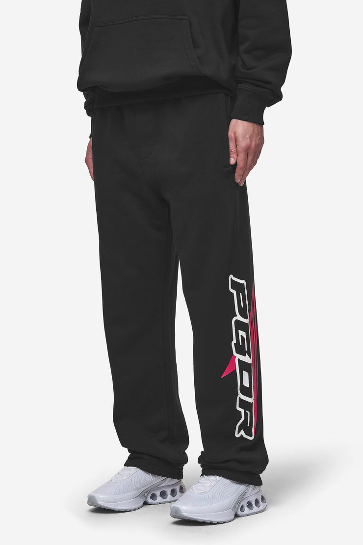 Pegador Blamor Wide Sweat Pants Washed Black Outlet