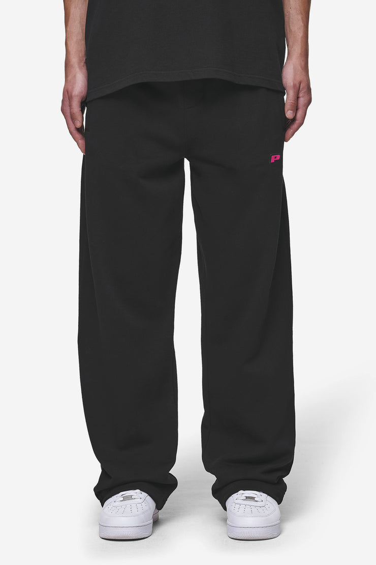 Pegador Leono Loose Sweat Pants Washed Black Virtual Pink Gum Auslauf