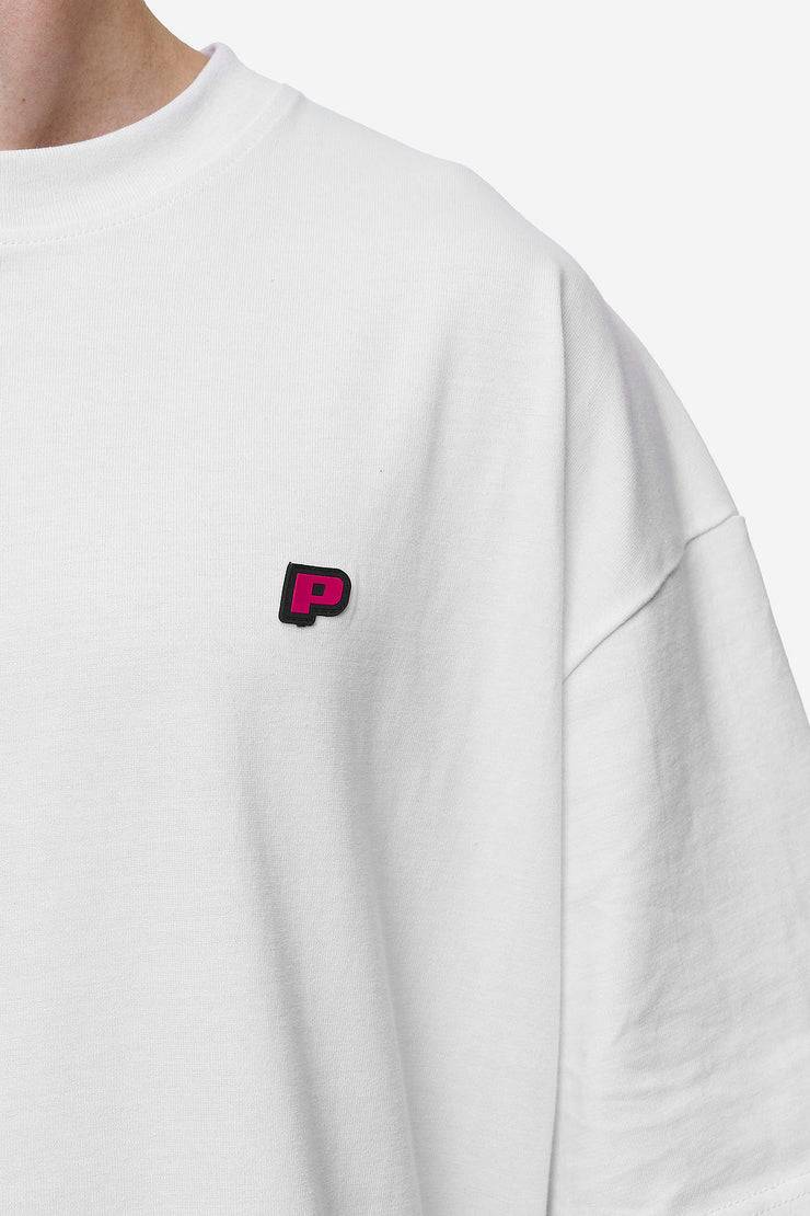 Pegador Leono Boxy Tee White Virtual Pink Gum Schlussverkauf