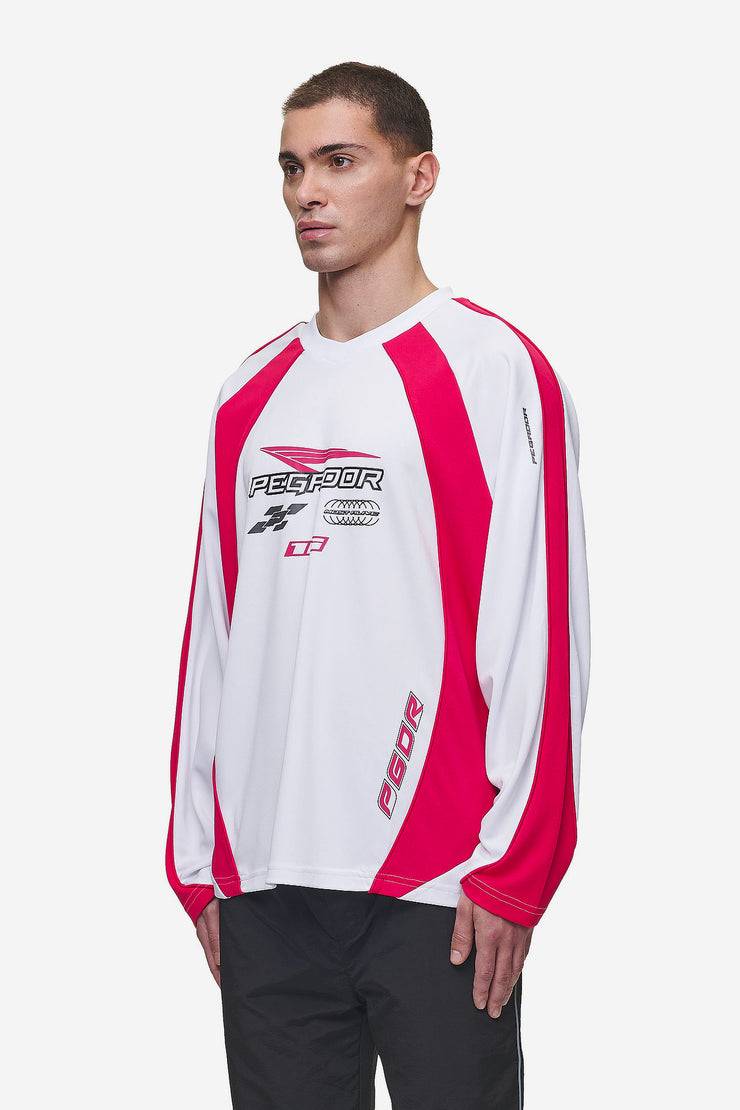 Pegador Mosco Longsleeve Jersey White Virtual Pink Fabrikpreis