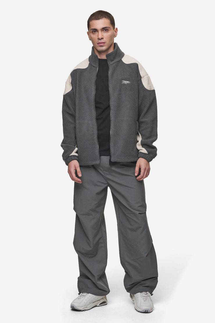 Pegador Willett Fleece Jacket Anthracite Light Beige Begrenztes Angebot