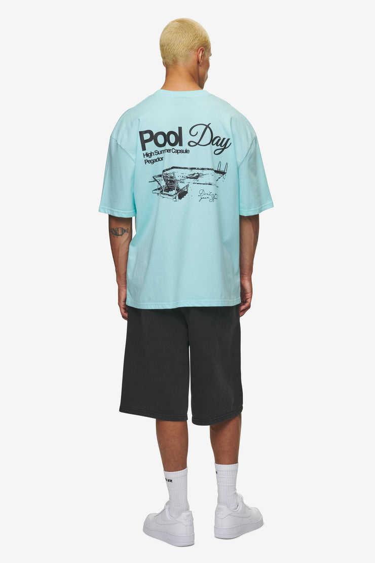 Pegador Patino Oversized Tee Washed Sky Blue Heißer Verkauf