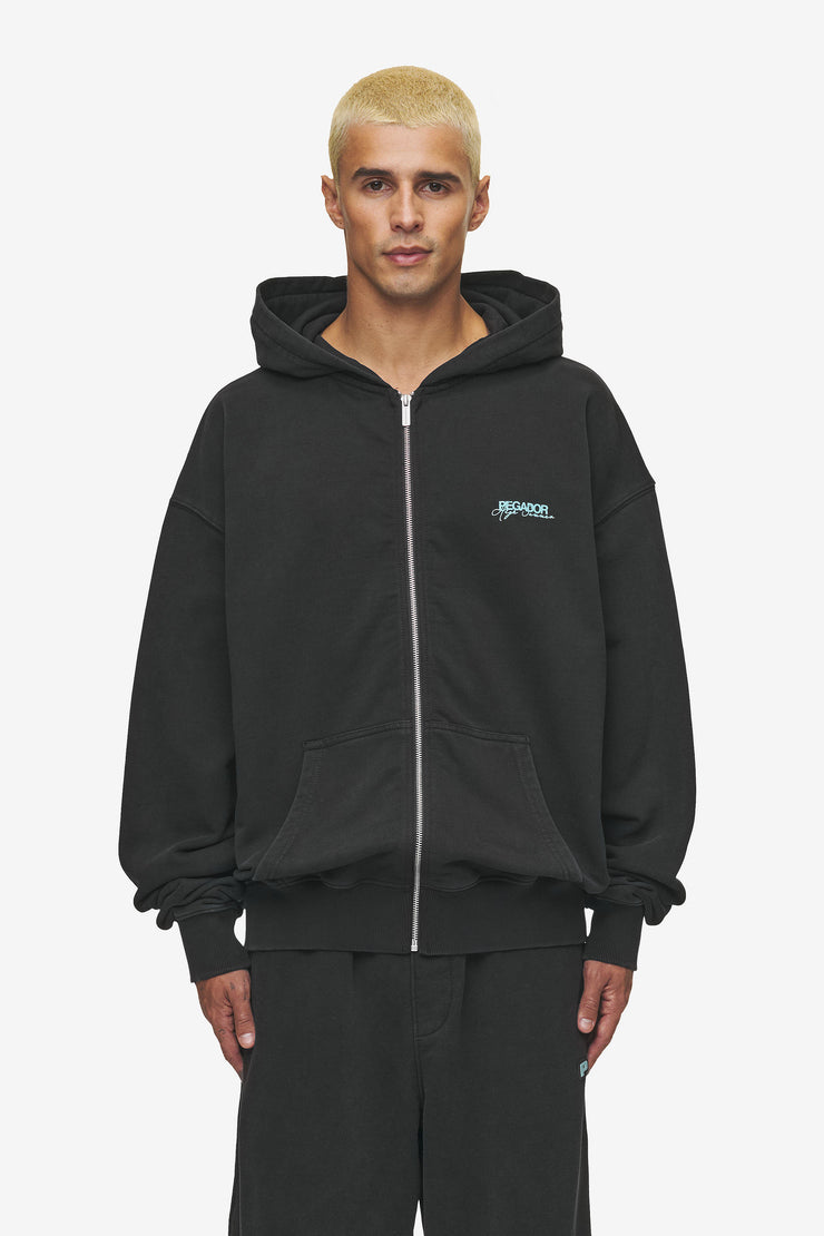Pegador Patino Oversized Sweat Jacket Vintage Black Top Angebot