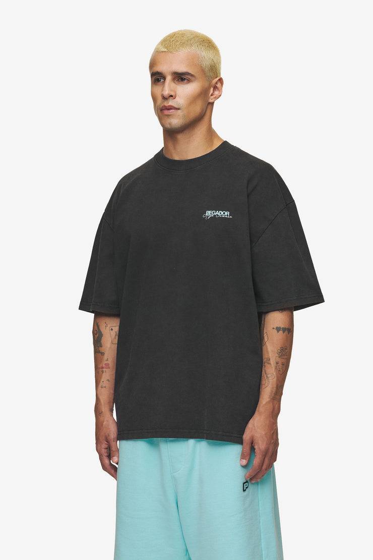 Pegador Patino Oversized Tee Vintage Black Neueste Mode