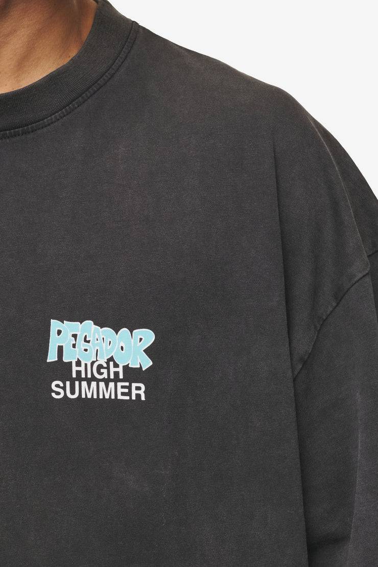 Pegador Farrar Boxy Tee Vintage Black Online Outlet