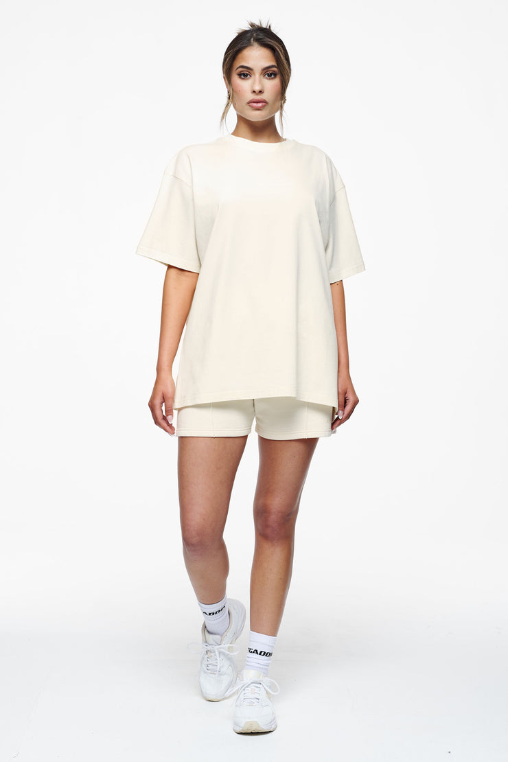Pegador Bel Air Heavy Oversized Tee Vintage Washed Unbleached Gum Exklusive Angebote