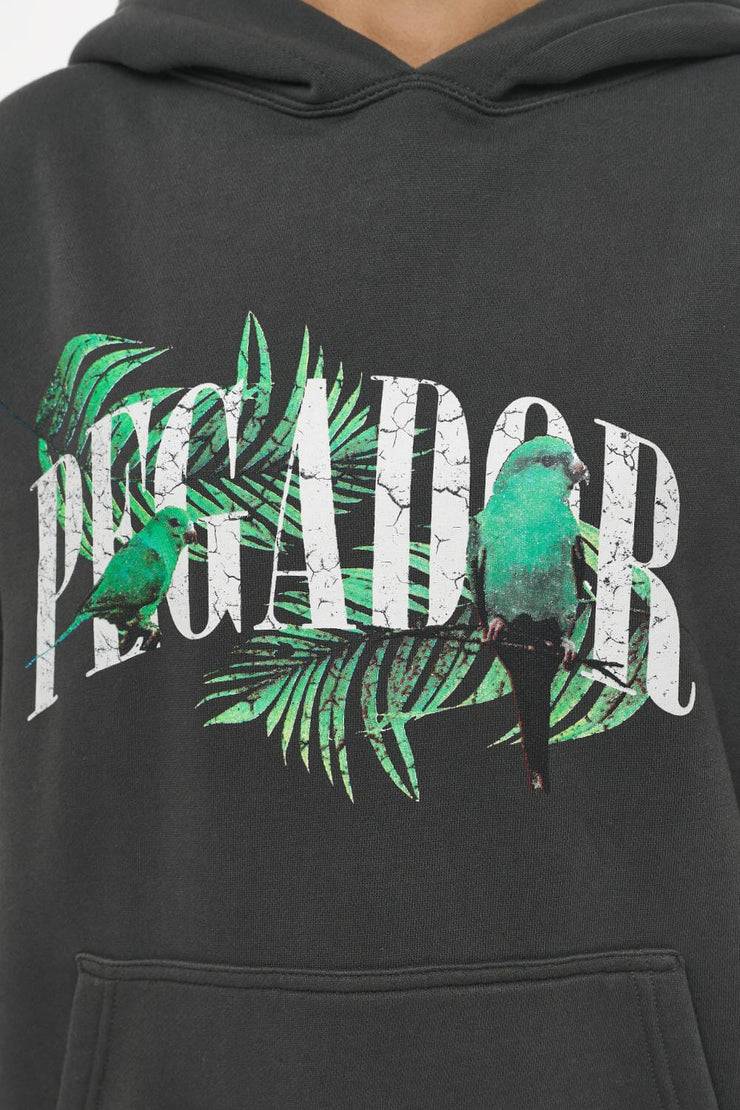 Pegador Palm Oversized Hoodie Vintage Washed Iron Grey Tiefpreis