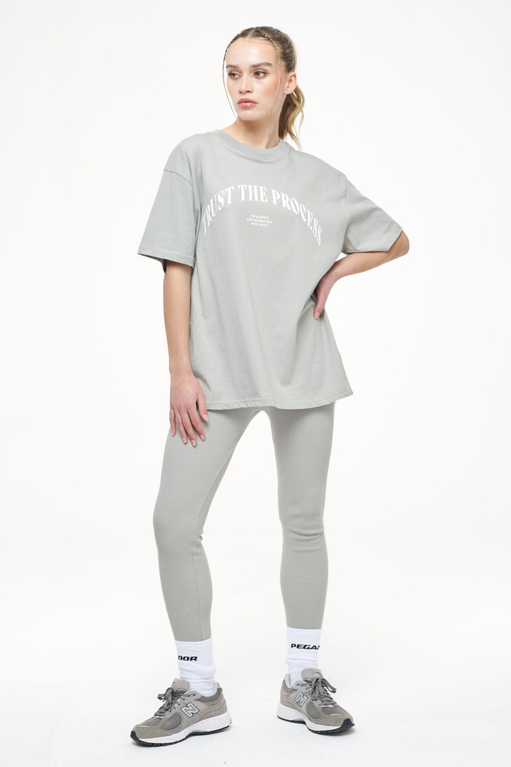 Pegador Topa Oversized Tee Vintage Washed Quiet Gray Wochenangebot