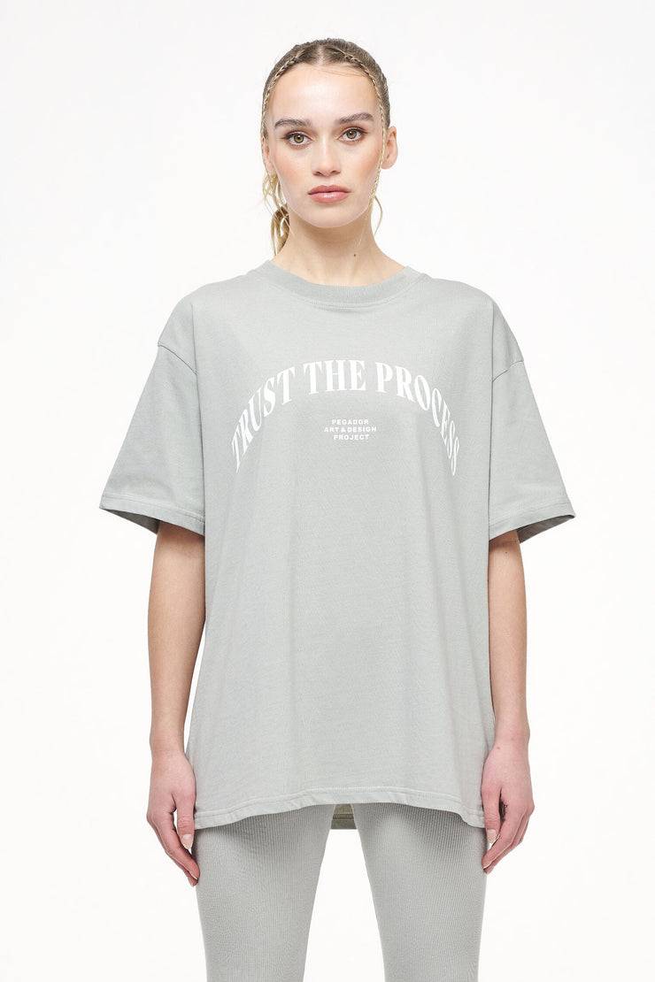 Pegador Topa Oversized Tee Vintage Washed Quiet Gray Wochenangebot