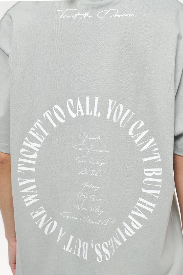 Pegador Topa Oversized Tee Vintage Washed Quiet Gray Wochenangebot
