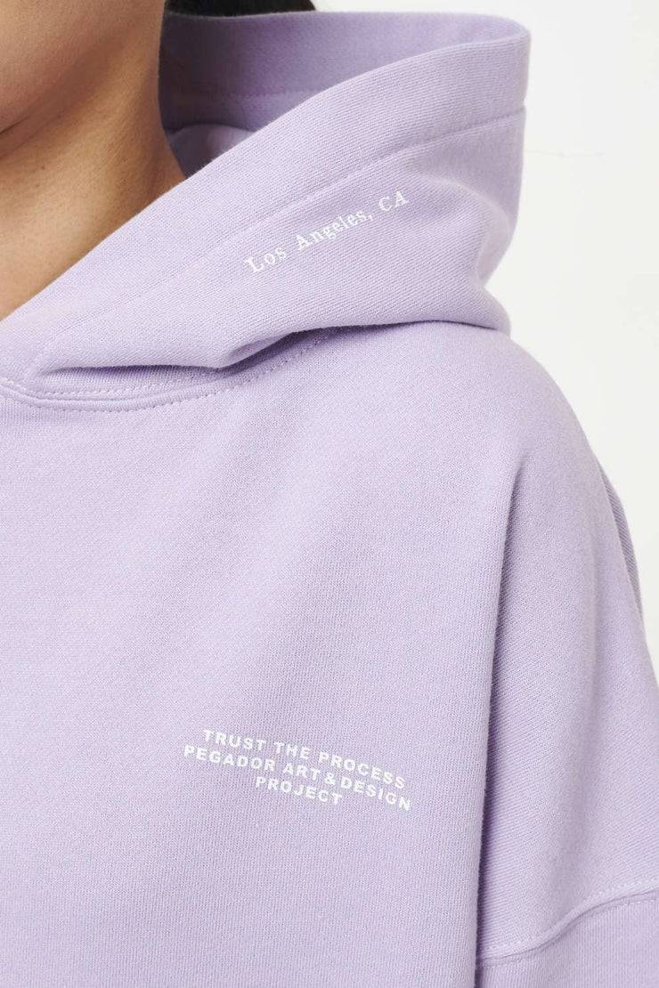 Pegador Mace Oversized Hoodie Vintage Washed Purple Paste Begrenzte Freigabe