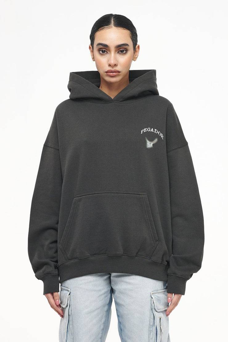 Pegador Angel Oversized Hoodie Vintage Washed Iron Grey Letzte 3 Tage