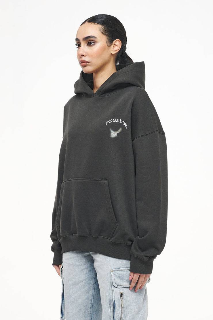 Pegador Angel Oversized Hoodie Vintage Washed Iron Grey Letzte 3 Tage