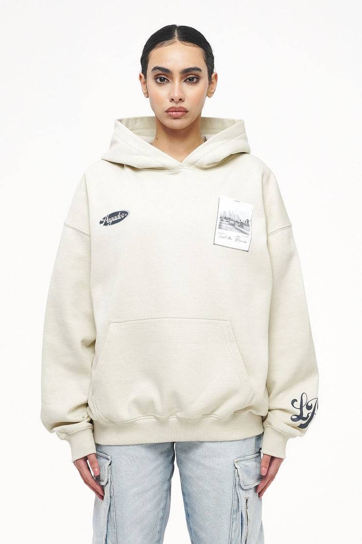 Pegador L.A. Oversized Hoodie Vintage Washed Angels Cream Letzte 2 Tage