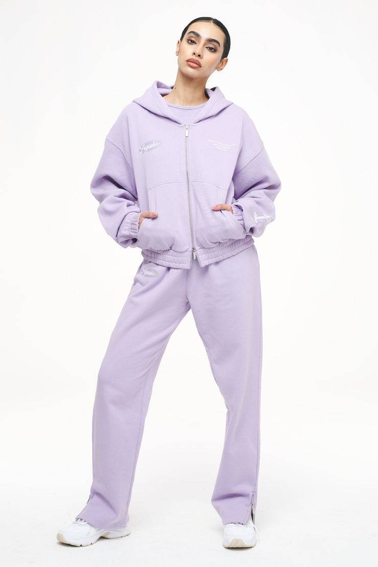 Pegador Olvera Straight Sweat Pants Vintage Washed Purple Paste Sonderangebot der Fabrik