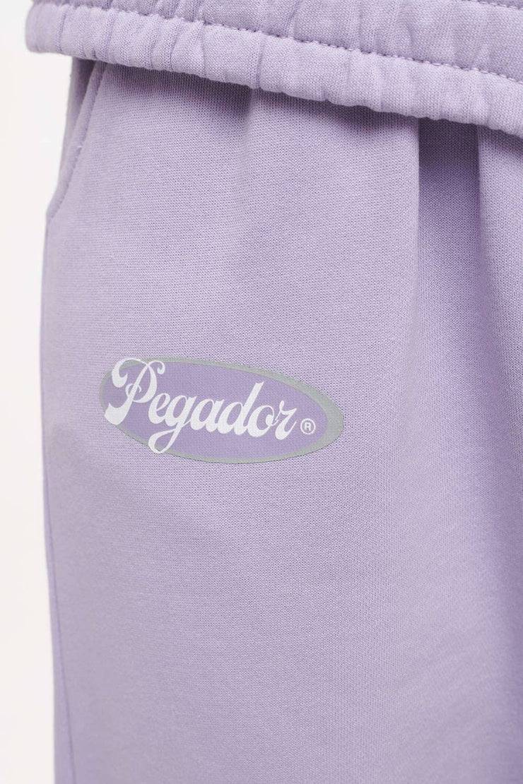 Pegador Olvera Straight Sweat Pants Vintage Washed Purple Paste Sonderangebot der Fabrik