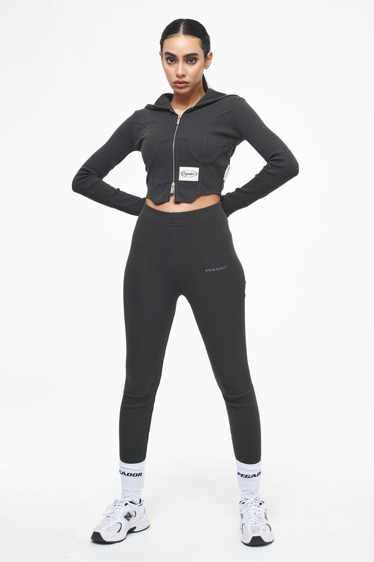 Pegador Jill Rib Leggings Vintage Washed Iron Grey Bis zu 55% Rabatt